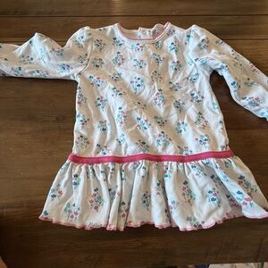 Kissy Kissy Floral Dress with Pink Trim